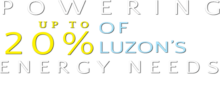 Powering at least 20% of the country's energy needs